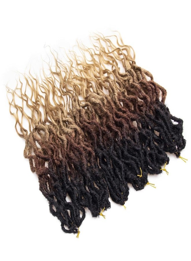 SuyiIRL Faux Locs Crochet Hair For Women Soft Locs 24 Inch Goddess Crochet Hair Curly Ends Dreadlocks Boho Style Synthetic Braiding Hair Extensions(6 Packs,1b/30/27) - Image 5
